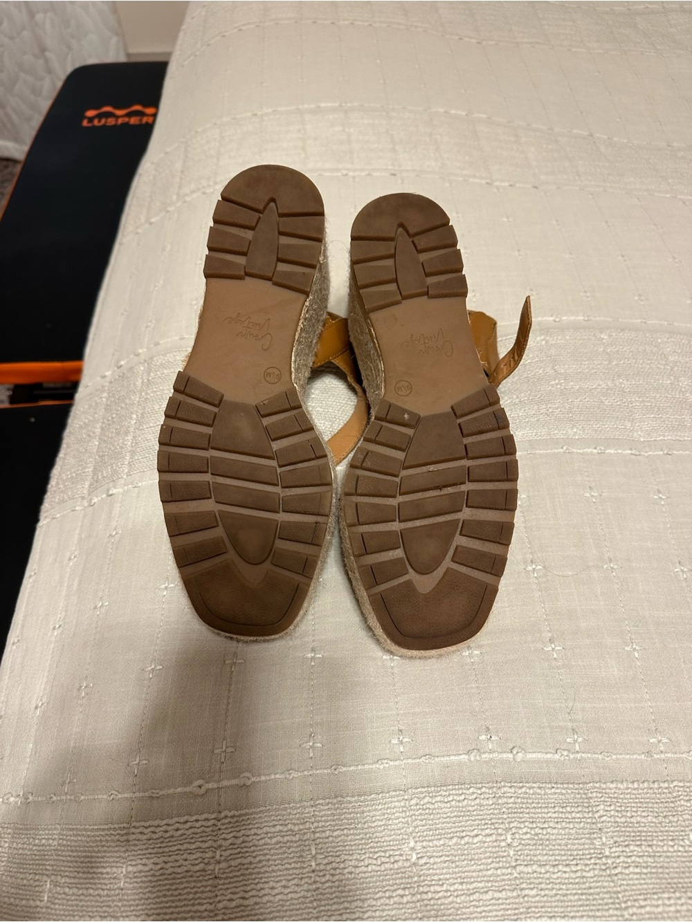 Crown Vintage Tan Platform Espadrille Sandals - Picture 7 of 7